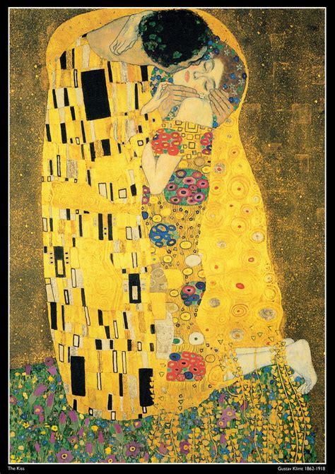 gustav klimt poster the kiss